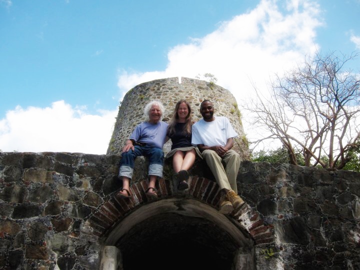 Bernie, Grace and Lloyd on St. John.